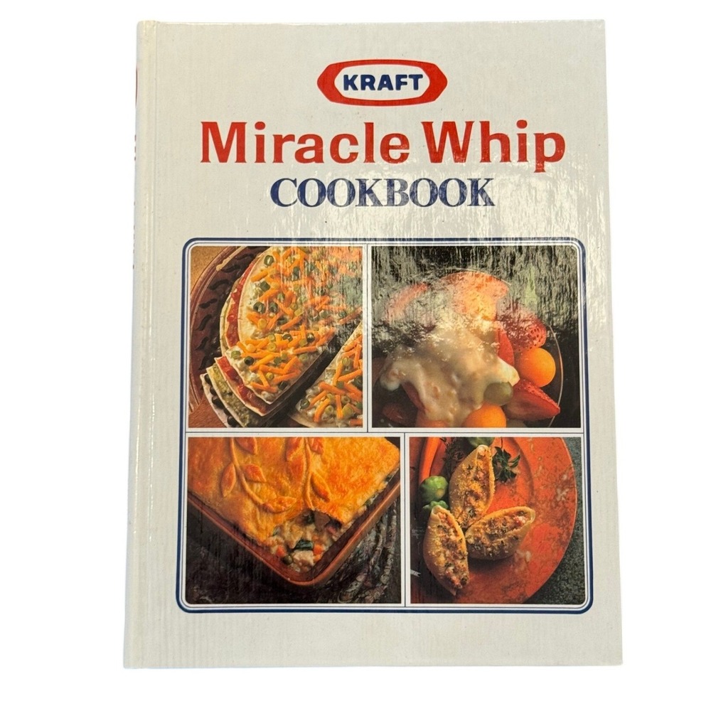 Vintage 1989 Kraft Miracle Whip Cookbook Spiral Hardcover 108 Recipes Retro